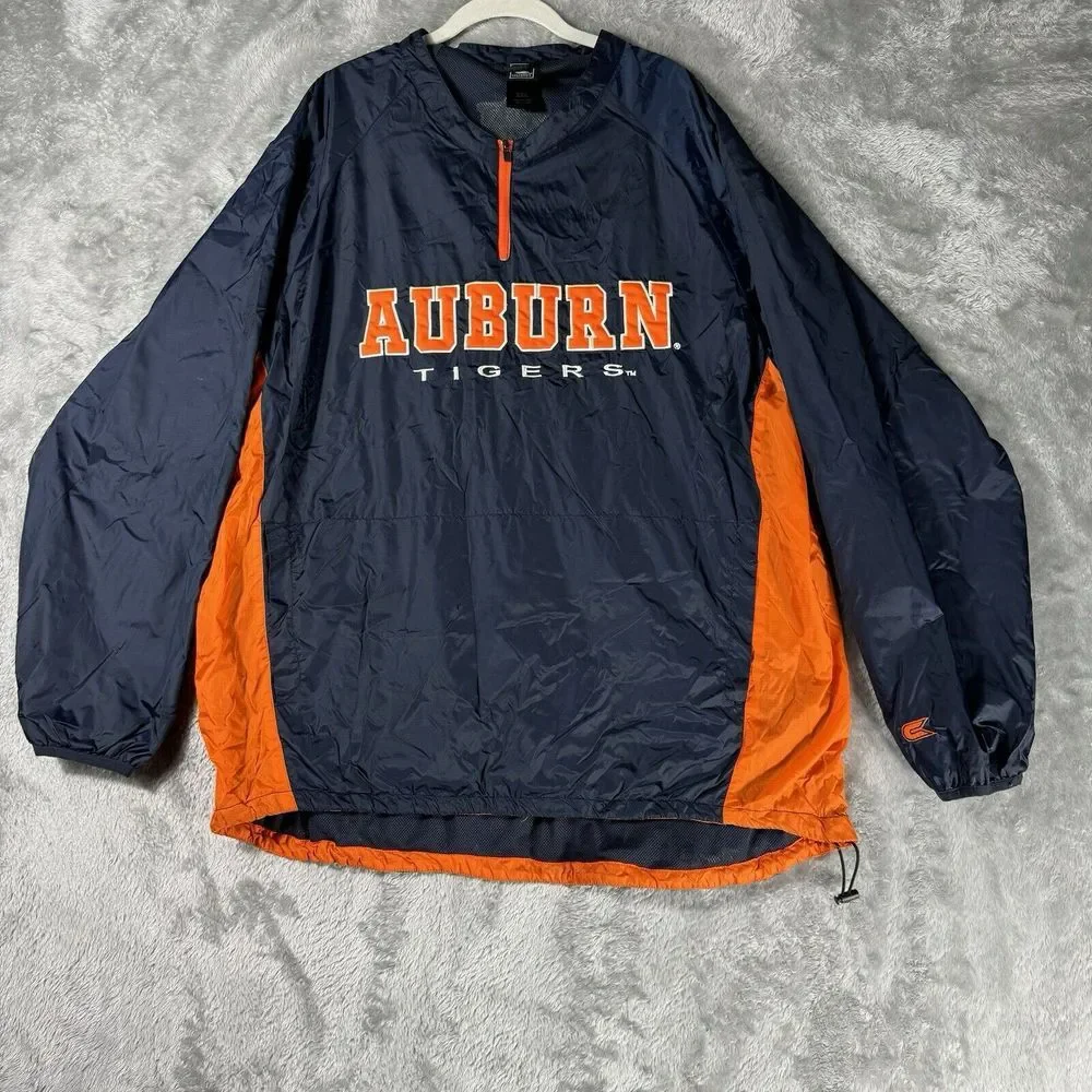 Auburn University Windbreaker Raincoat  Jacket XXL  Colosseum Athletics Packable